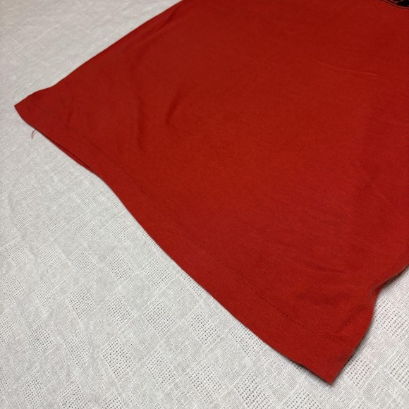 Vintage Chicago Panda Shirt Mens Small Red Screen Stars USA 80s Graphic Tee - Picture 5 of 9